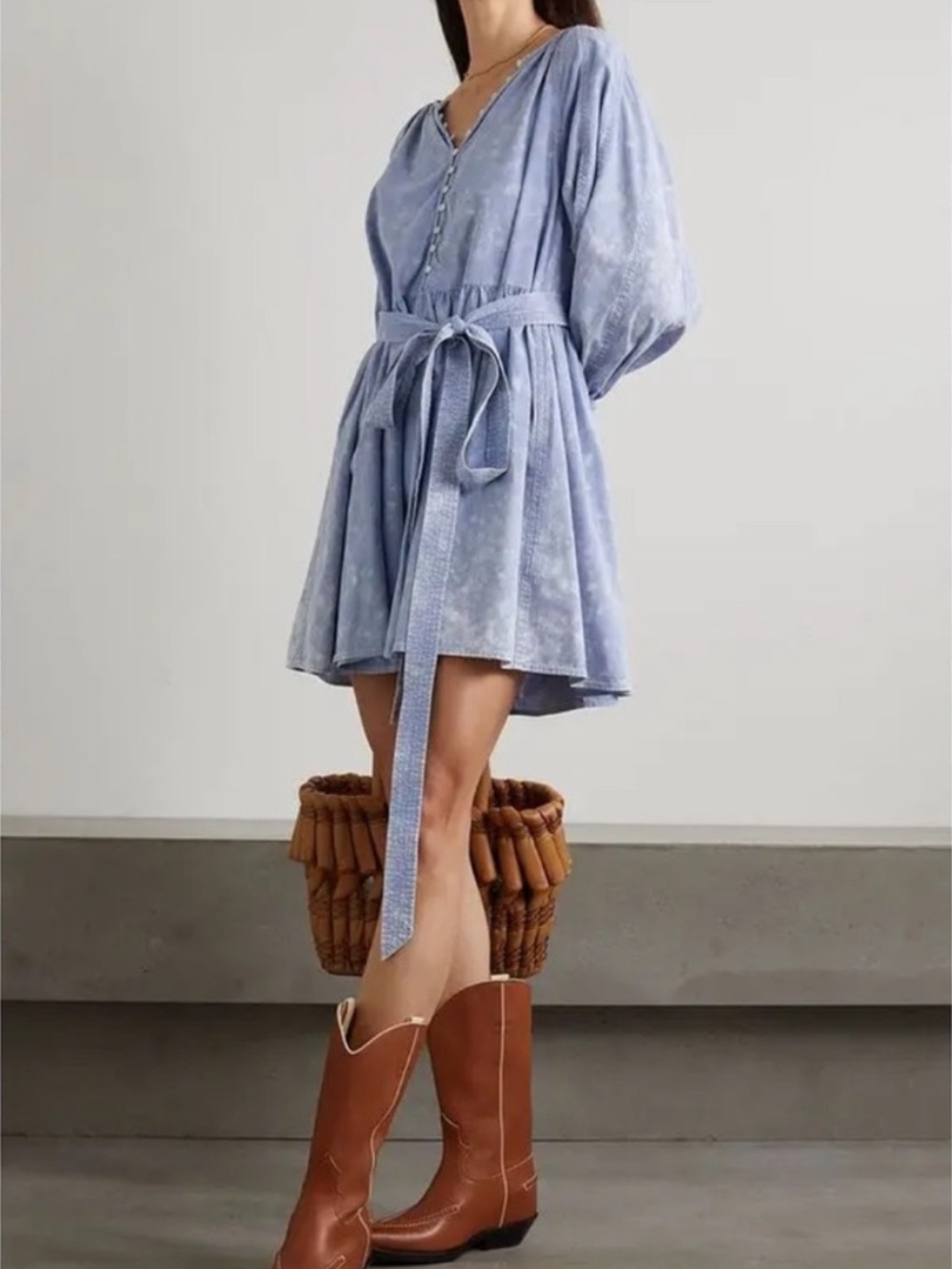 The Great The Coast Walk Dress Size 0 XS Women’s Hand Dyed Mottled Wash
